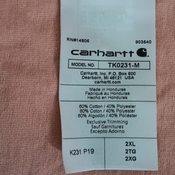 Carhartt Men's Loose Fit Heavyweight Long Sleeve Graphic T Shirt Size 2XL New - Picture 5 of 6